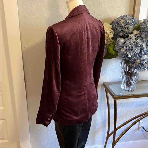 Cabi purple velvet single button  jacket sz XS like new! - Picture 4 of 5